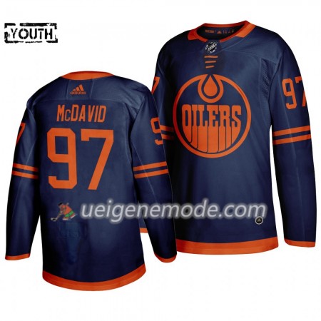 Kinder Eishockey Edmonton Oilers Trikot Connor McDavid 97 Adidas 2019-2020 Blau Authentic
